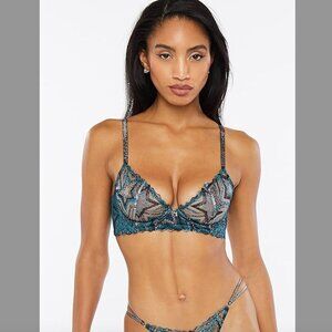 Savage X Women's Regular Shining Star Embroidered Unlined Demi Bra